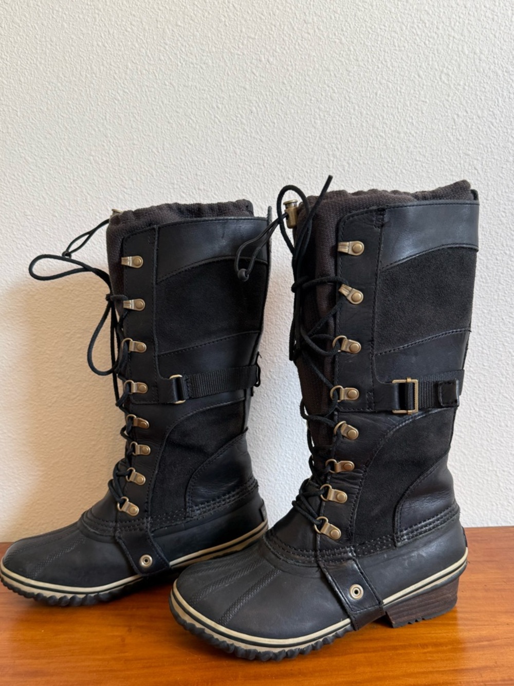 Sorel Black Conquest Carly Tall Boot